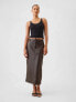 Фото #1 товара Vegan Leather Cargo Midi Skirt