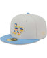 Фото #1 товара Men's Natural Oakland Athletics Beach Front 59FIFTY Fitted Hat