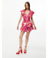 ფოტო #2 პროდუქტის Women's Flowy Printed Mini Dress