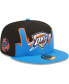 Фото #5 товара Men's Blue, Black Oklahoma City Thunder 2022 Tip-Off 59FIFTY Fitted Hat