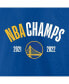 Men's Royal Golden State Warriors 2022 NBA Finals Champions Final Buzzer Jersey Roster T-shirt
