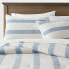 Фото #1 товара 3pc Full/Queen Traditional Stripe Comforter & Sham Set Blue - Threshold