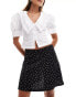 Фото #4 товара Pimkie mini skirt in black polka dot