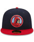 Фото #4 товара Men's Navy, Red Memphis Redbirds Marvel x Minor League 59FIFTY Fitted Hat
