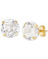 ფოტო #6 პროდუქტის Cubic Zirconia Round Stud Earrings in 14k Gold or 14k White Gold