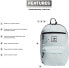 Фото #2 товара Мужской рюкзак спортивный серый с отделением adidas Originals National SST Backpack