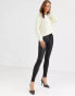 Фото #4 товара Vero Moda coated skinny jeans in black