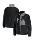 ფოტო #4 პროდუქტის Women's Black Las Vegas Raiders Polar Fleece Raglan Full-Snap Jacket