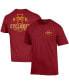 Фото #1 товара Men's Cardinal Iowa State Cyclones Stack 2-Hit T-shirt