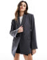 Фото #2 товара & Other Stories co-ord wrap front blazer in grey