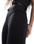 Vero Moda textured jersey flare trouser co-ord in black