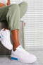 Фото #1 товара Air Force Fontanka AF1 Leather Sneaker Hakiki Deri Günlük Beyaz Mavi Spor Ayakkabı