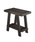 Wood Shelf Side Table in Weathered Espresso