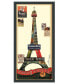 Фото #1 товара 'Eiffel Tower' Dimensional Collage Wall Art - 17" x 33''