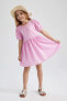 Kız Çocuk Kısa Kollu Pamuklu Elbise Z6371a623sm
