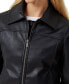 Фото #4 товара Women’s Minimalist Faux Leather Jacket