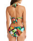 Фото #2 товара Bar III 299143 Women's Tropical Dreams Cowlneck One-Piece Swimsuit Size XL