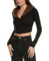 Фото #1 товара Weworewhat Cropped Collar Cardigan Women's Black Xs