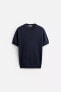 COTTON - SILK KNIT T-SHIRT