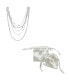 Фото #3 товара ADORNIA Silver-Tone Plated Layered Necklace Set