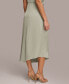 Women's Asymmetric Satin Midi Skirt
