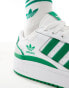 adidas Originals Forum Bold trainers in white and green