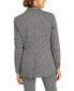 Фото #2 товара Women's Mini Houndstooth One-Button Jacket