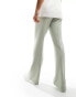 Фото #6 товара ASOS DESIGN flared smart trousers in sage green