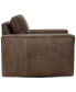Фото #3 товара Dawkins 38" Leather Swivel Chair, Created for Macy's