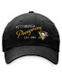 Women's Black Pittsburgh Penguins Fundamental Script Adjustable Hat