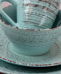 Фото #7 товара Сервировка стола Elama Набор посуды "Волны Малибу" из 16 предметов, бирюзовый