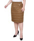 ფოტო #3 პროდუქტის Plus Size Knee Length Double Knit Skirt