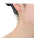 ფოტო #3 პროდუქტის Sterling Silver 14K Gold Plated and 5.5MM Fresh Water Pearls Dangling Earrings