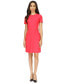 ფოტო #1 პროდუქტის Women's Scuba Crepe Chain Trim Mini Dress