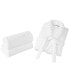 Solid Bath Towel Set and Robe in Gift Box