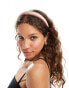 DesignB London padded headband in pale pink Розовый - фото #1