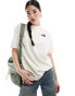 The North Face Simple Dome logo oversized t-shirt in off white