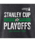 Фото #3 товара Men's Heather Charcoal Dallas Stars 2024 Stanley Cup Playoffs Crossbar Tri-Blend T-Shirt