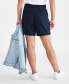 Women's Pull-On Utility-Pocket Shorts, Created for Macy's
