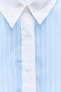 Striped organza shirt