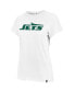 47 Women's White New York Jets Premier Frankie T-Shirt Белый, M - фото #3