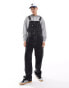 Dickies classic denim dungarees in washed black