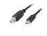 Lanberg CA-USBA-13CC-0018-BK - 1.8 m - USB B - USB C - USB 2.0 - 480 Mbit/s - Black