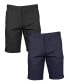 ფოტო #1 პროდუქტის Men's Slim Fitting Cotton Flex Stretch Chino Shorts, Pack of 2