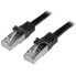 Фото #1 товара StarTech.com Cat6 Patch Cable - Shielded (SFTP) - 2 m - Black - 2 m - Cat6 - SF/UTP (S-FTP) - RJ-45 - RJ-45