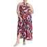 ფოტო #1 პროდუქტის Plus Size Crossing Straps Flare Maxi Dress