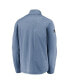 Фото #2 товара Men's Heathered Blue Vancouver Canucks Authentic Pro Travel and Training Quarter-Zip Jacket