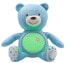 CHICCO First Dreams Baby Bear Blue Musical Night Light Plush Teddy Toy