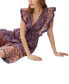 ფოტო #5 პროდუქტის Women's Printed Ruffled Sleeveless Midi Dress