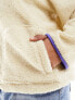 Фото #3 товара Pieces Curve fleece in cream with blue contrast binding